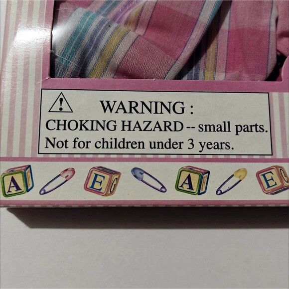 New Vintage Doll Baby Clothes 15" to 17" 1990s 4 Outfits Dress Pajamas Gift Set - Picture 6 of 11